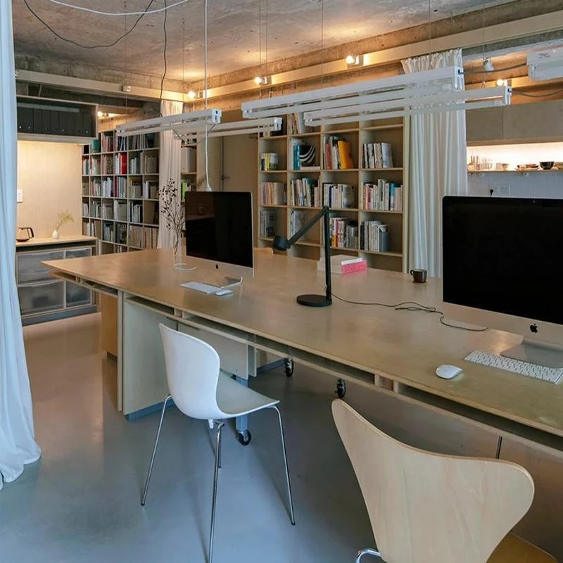 

Nordic birch conference table workbench simple desk modern desk long negotiation table designer computer table