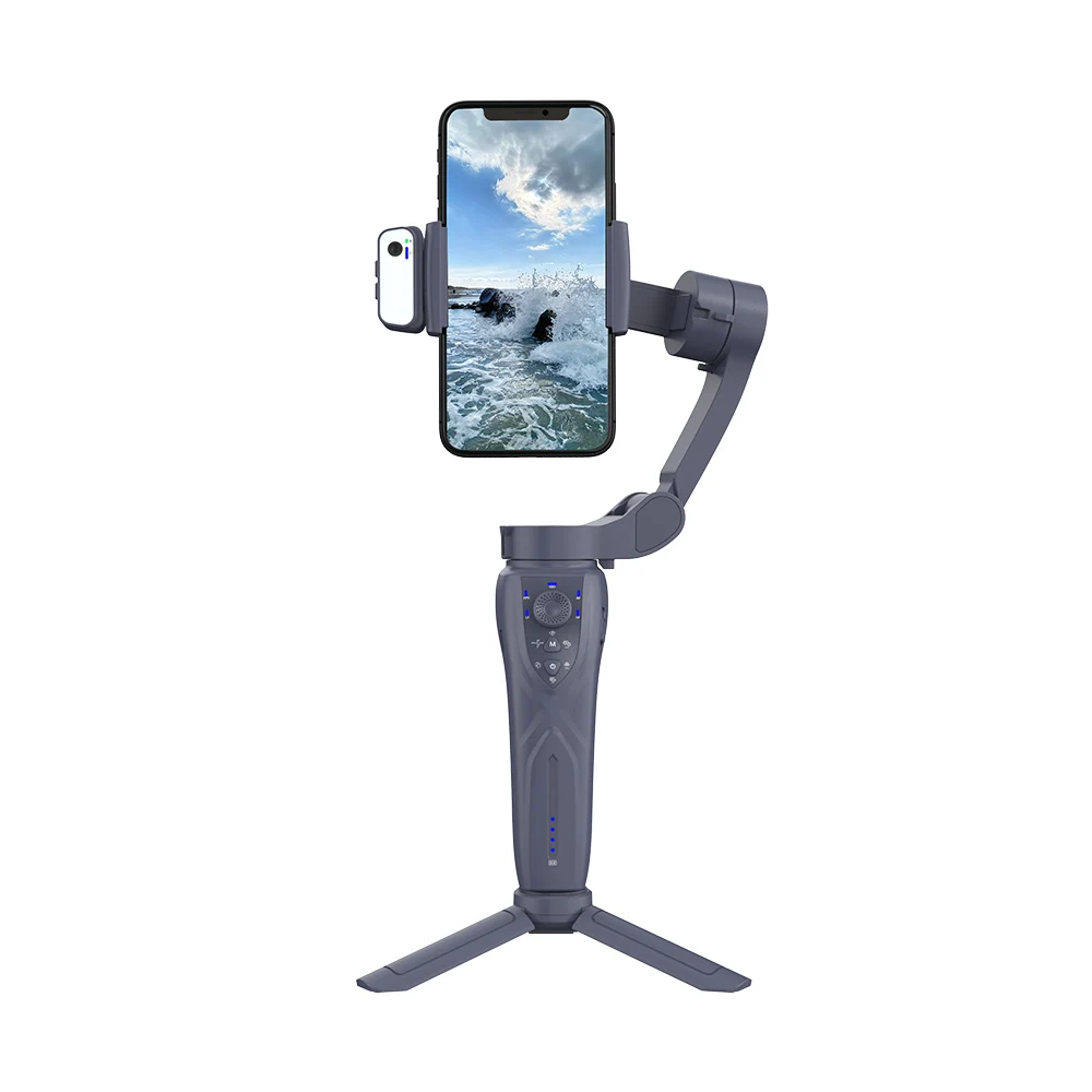 

Portable Anti Shake 3Axis AI Face Tracking Gimbal Stabilizer with Fill Light Face Tracking Selfie Stick Tripod For Vlog Shooting