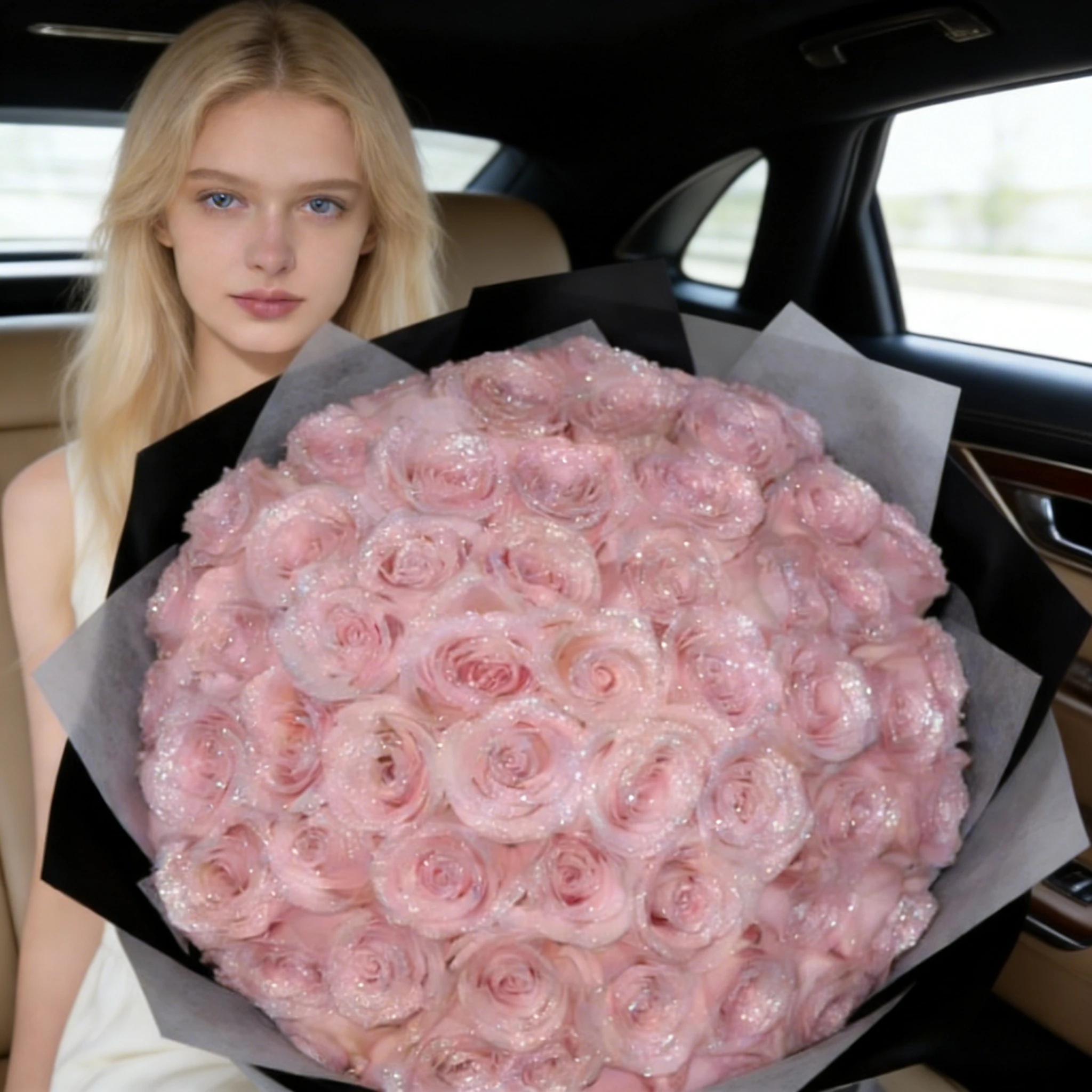 10/30 unidades, 7/6 cm, flores artificiales con purpurina, rosas, para el Día de la Madre, el Día de San Valentín, para regalar a una amiga o esposa, para hacer arreglos florales, regalos para bodas y cumpleaños.