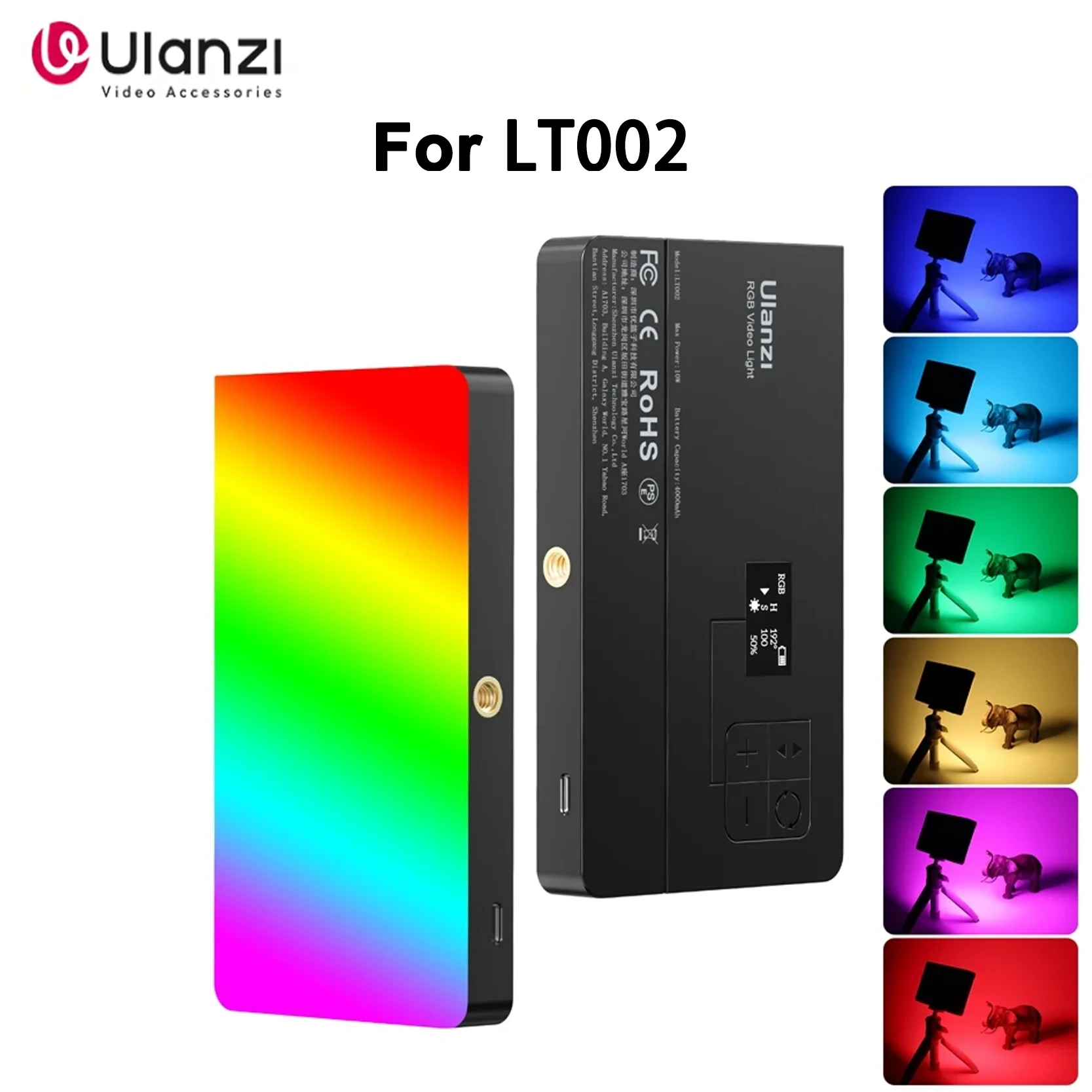 

Original Ulanzi LT002 RGB Video Light Portable Full-Color LED Panel With Modes Ideal For Vlogging And Creative Content Creation