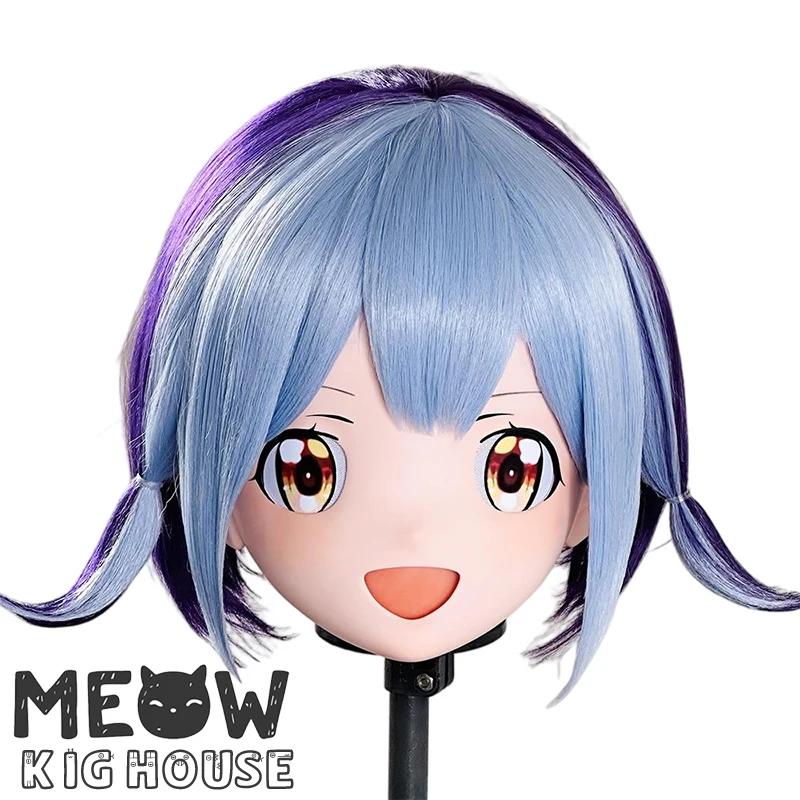 

(MEO464) Customize Handmade Full Head Lockable Crossdress Male to Female Japanese Cartoon Anime Game Character Kigurumi Mask