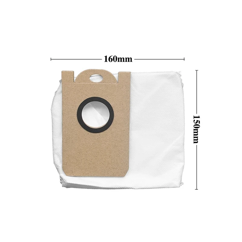 Bolsa de filtro para Robot aspirador VIOMI S9, bolsa de polvo, capacidad de 3l hasta 1 mes de autonomía, completamente sellada, 2 unidades