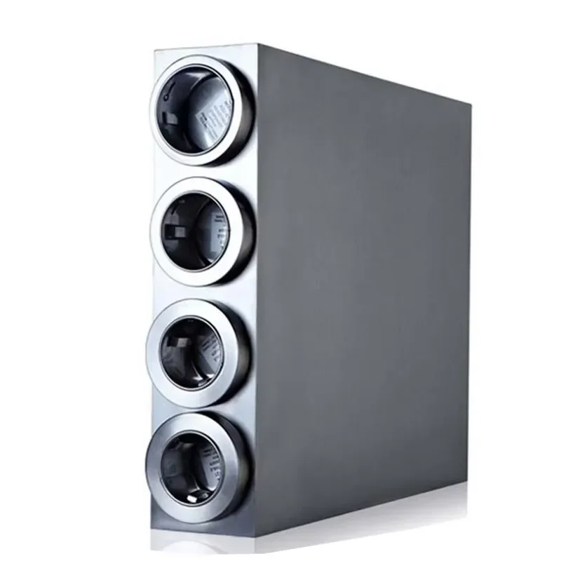 Commercial 4-Hole Stainless Steel Cup Dispenser Coffee Vending Machine with Paper Cabinet Counter