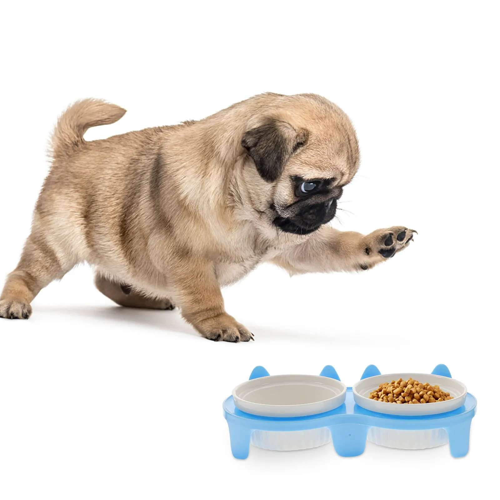 

ceramic cat bowl household cat bowl elevated pet bowl indoor cat supply convenient dog bowl lovely feeding bowl