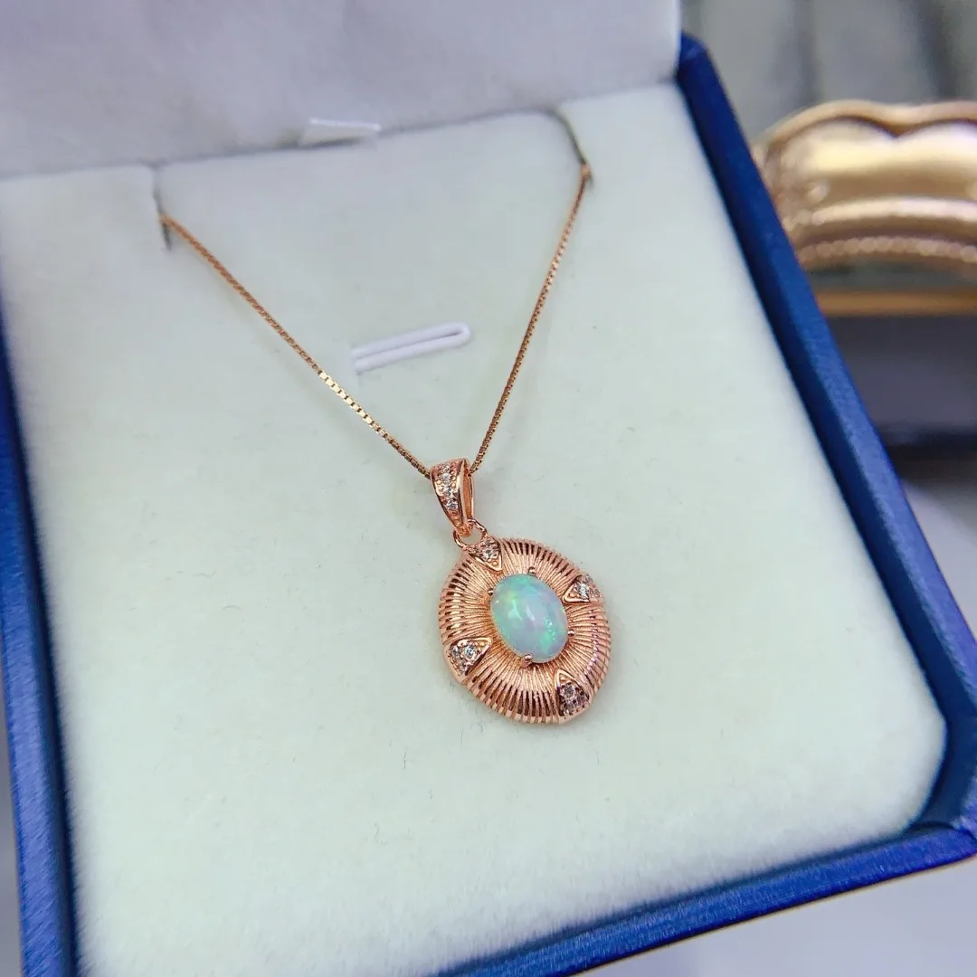 

Discover Stunning Natural Opal S925 Sterling Silver Pendant Luxurious Designer Piece for The Fashion Forward Woman