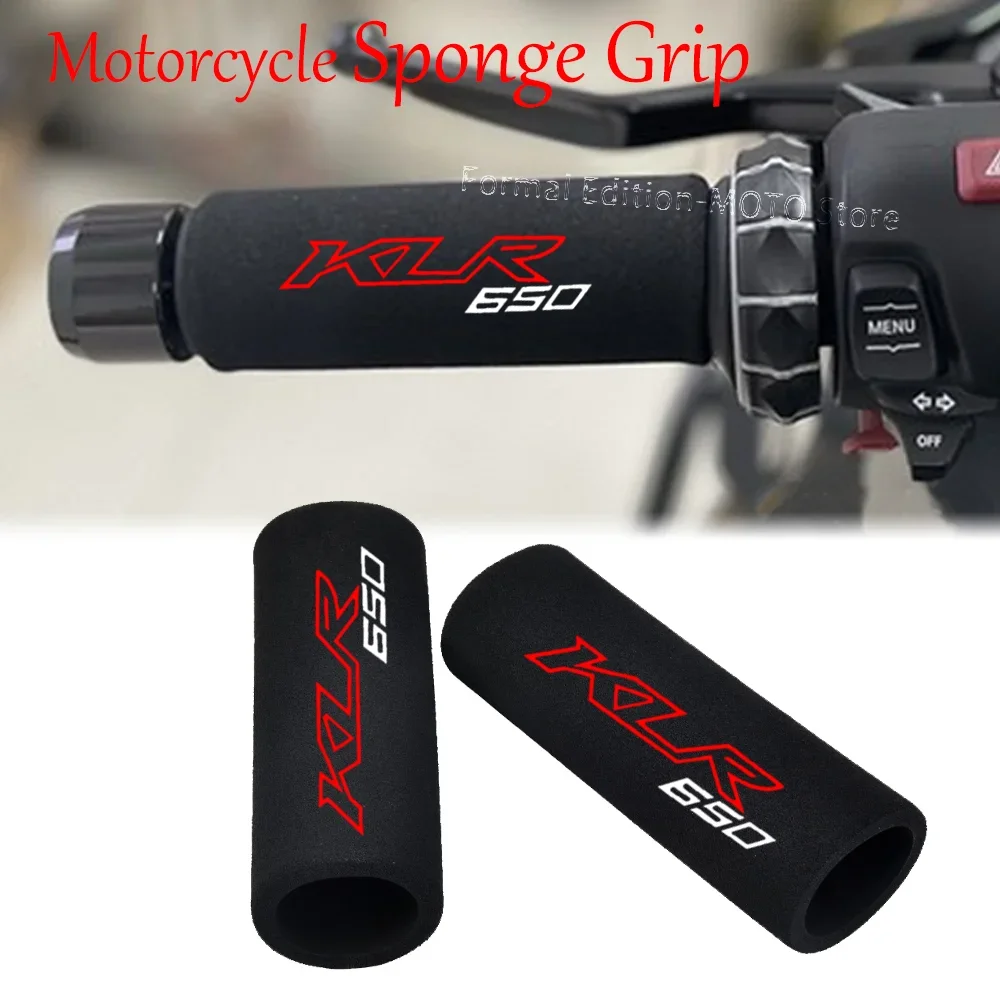 

For KLR 650/600 Motorcycle Grip Cover Shockproof Motorcycle Sponge Grip Non-Slip Handlebar Grip Sponge Cover