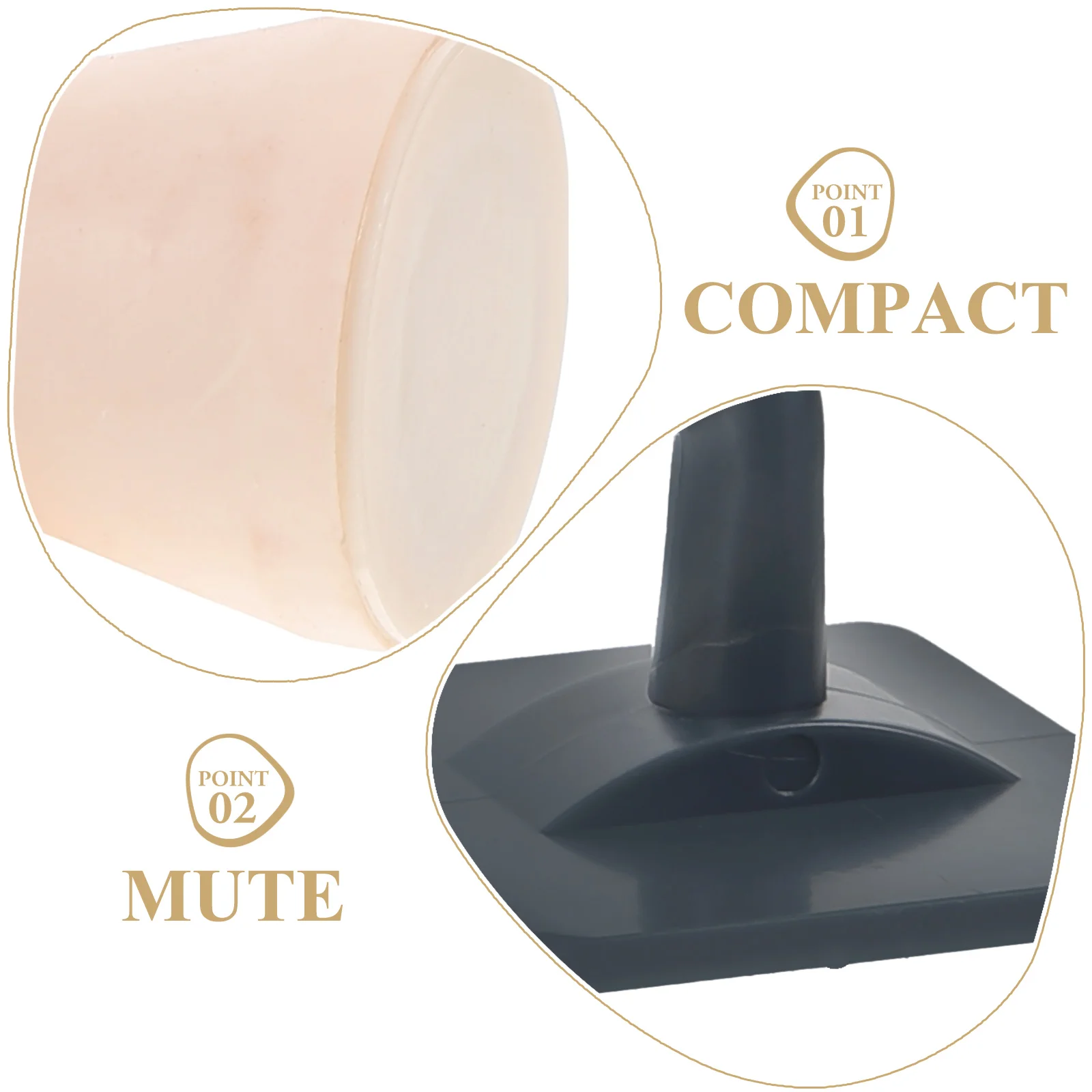 

2pcs Silicone Anti-Collision Door Stoppers Punch Free Self-Adhesive Mute Sucking Pads Protector For Home Office White Grey