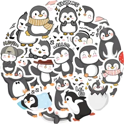 138PCS Cartoon Kawaii Ducklings, Kittens, Little Penguins Cute Theme Stickers Decorated Diary Notebook Water Bottle Classic Toy