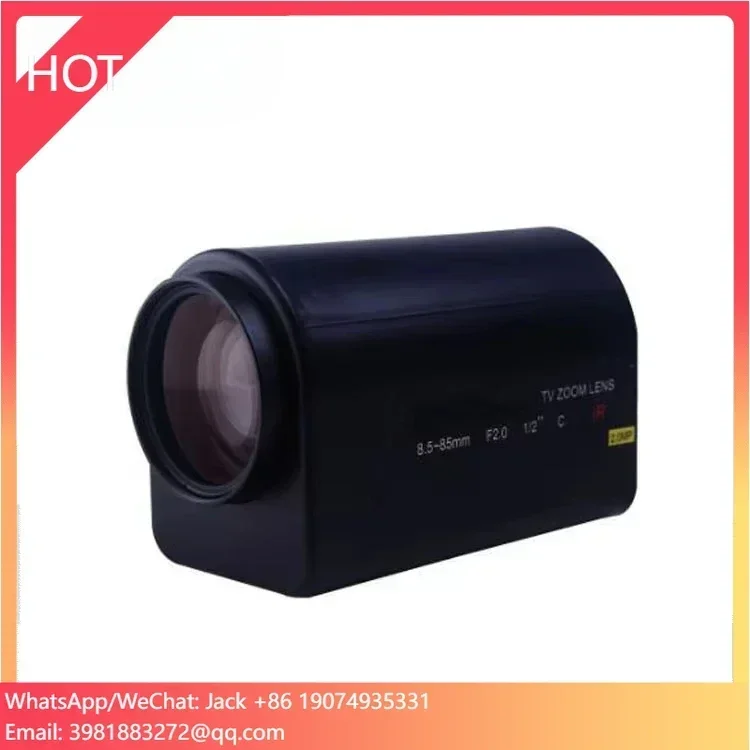 1/2 F2.0 Motorized Iris 8.5-85mm C Mount 2mp Motorised Focus Megapixel Motor 10x TV Zoom Cctv Varifocal Lins Lens