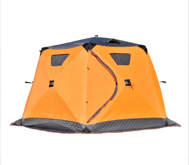 

5-8 person three-season fishing bivvy Tent 210D Oxford Fabric Outdoor Portable Waterproof Cube insulated ice fishing tent