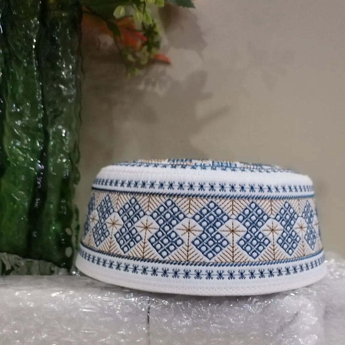 Muzułmańskie czapki dla mężczyzn Uzupełnij produkty podatkowe Turcja Darmowa wysyłka Kapelusz modlitewny Kufi Islamski Kippah Saudi Jewish Haft 03241