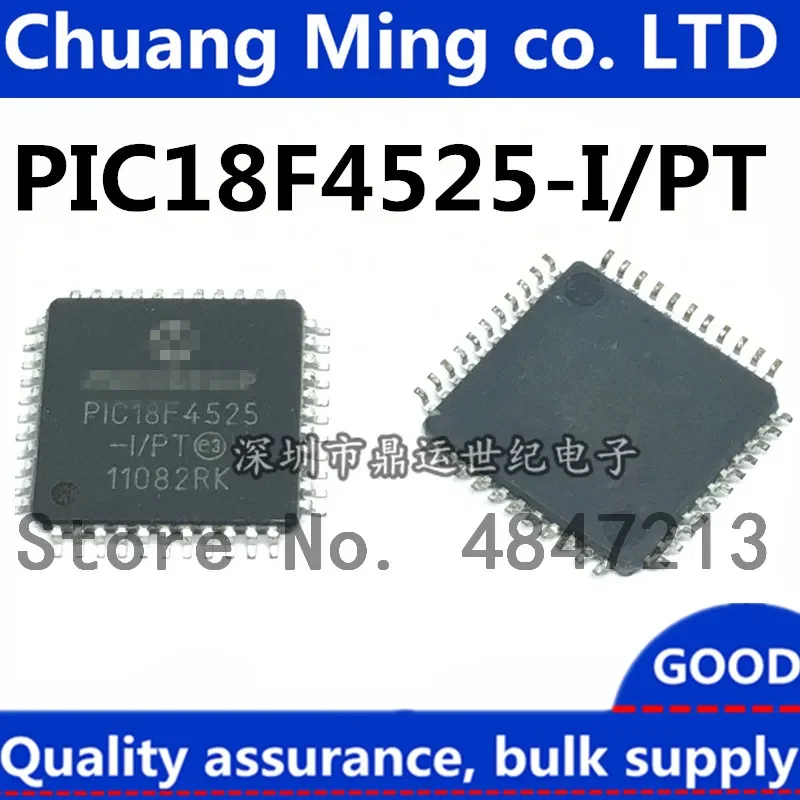 Free Shipping 50pcs/lots PIC18F4525-I/PT PIC18F4525 18F4525 TQFP-44 New original IC In stock!
