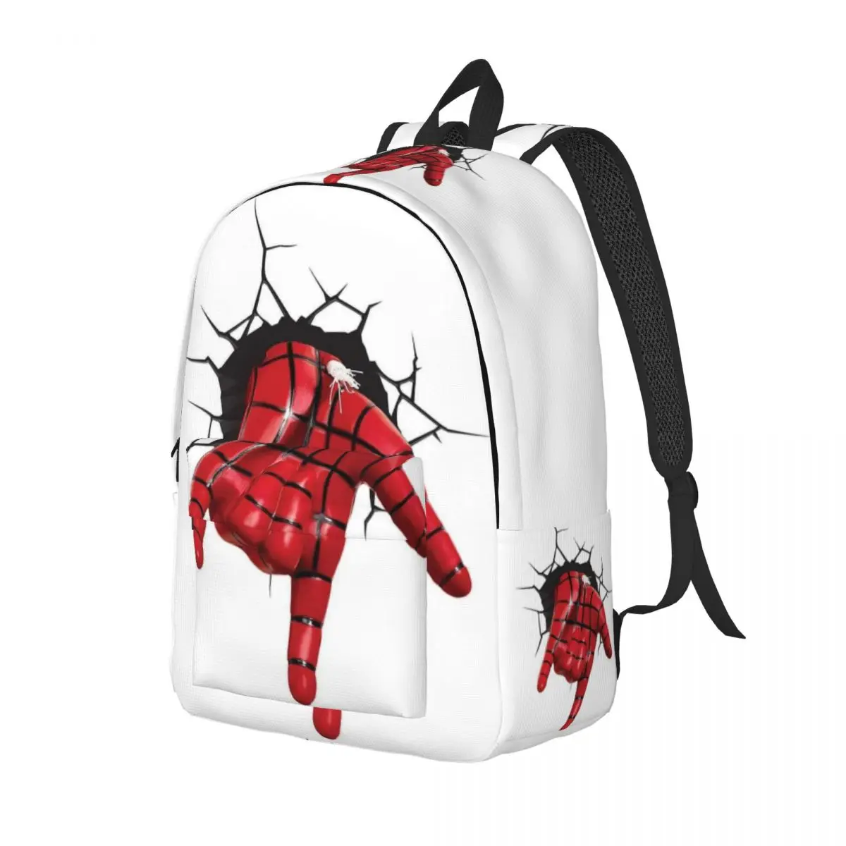 Custom Spiderman Canvas Backpacks for Women Men Water Resistant College School Spider Man Bag Print Bookbag