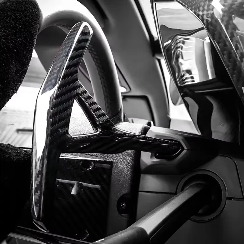 

Dry Carbon Fiber Car Interior Steering Wheel Shift Paddles for Lambor Aventador Lp700custom