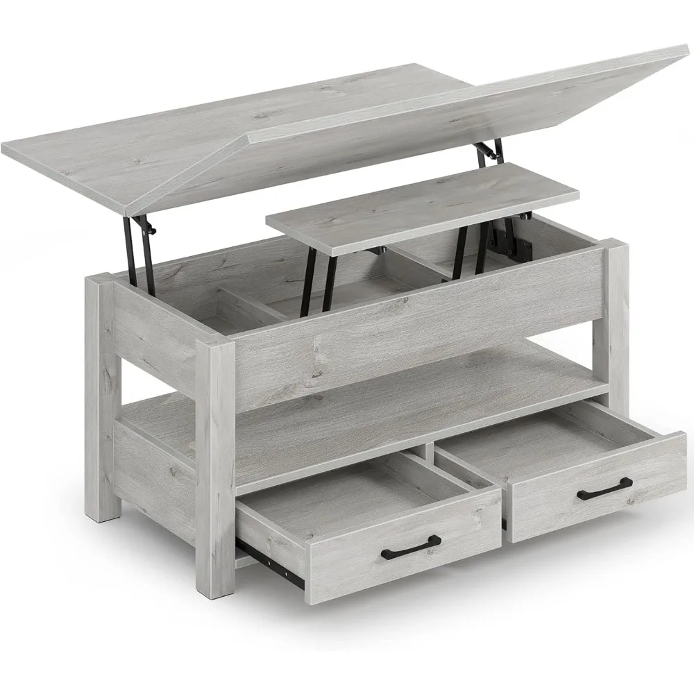 

Coffee Table Lift Top: Multi-Function Convertible Coffee Table with Drawers and Hidden Compartment