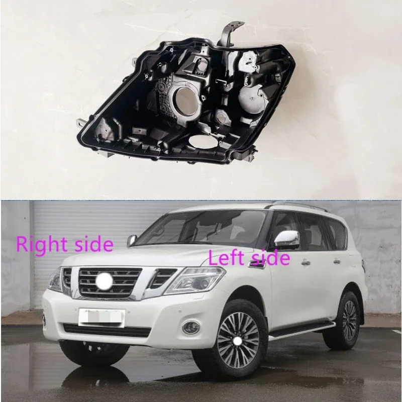 

For Nissan Patrol 2014 2015 2016 2017 2018 2019 Headlight Base Headlamp House Headlamp Rear Cover Auto Black Back Rear Shell
