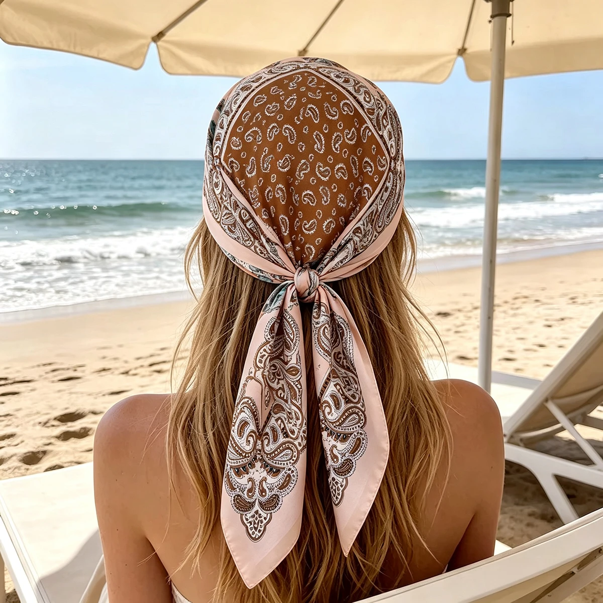 Vintage Bandana Square Scarf F - Vintage Fashion Hijab recension och pris