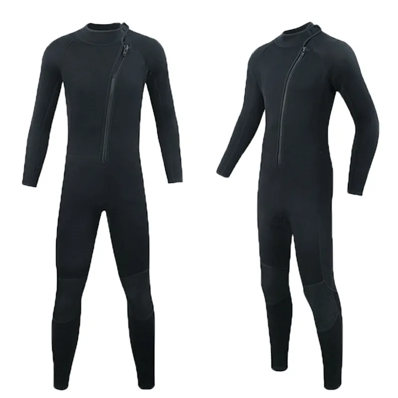 3mm Long-sleeved Warm Integrated Wet Clothes Men's One-piece Warm and Cold-proof Jellyfish Snorkeling Suit Surfing Suit Swimming