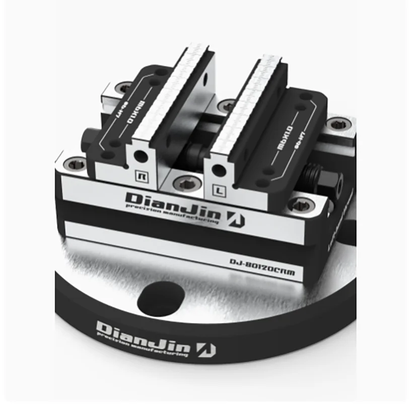 4-5 Axis Fixture Self-centering Vise Positive Paired with Zero Point Quick Change Four Axis L-block Bridge Board DJ-80120CRM