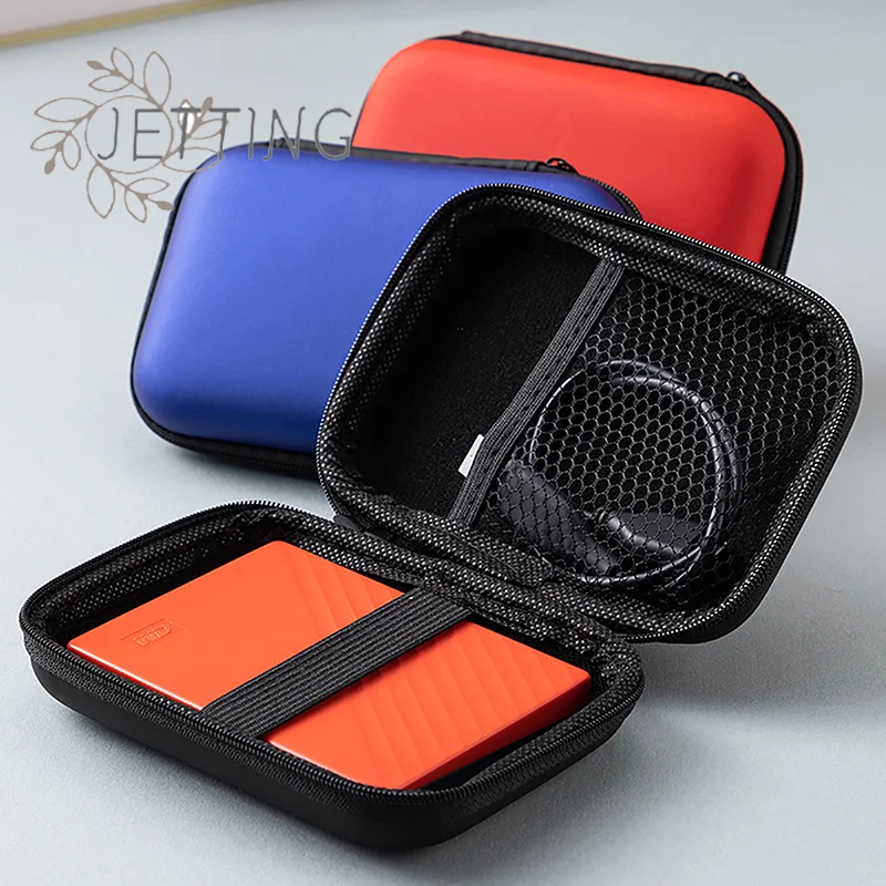 Hot Hdd Case 2.5 Inch HDD/SSD Hard Drive Case HDD Protector Storage Bag Portable External Hard Drive Pouch For USB Cable Charger