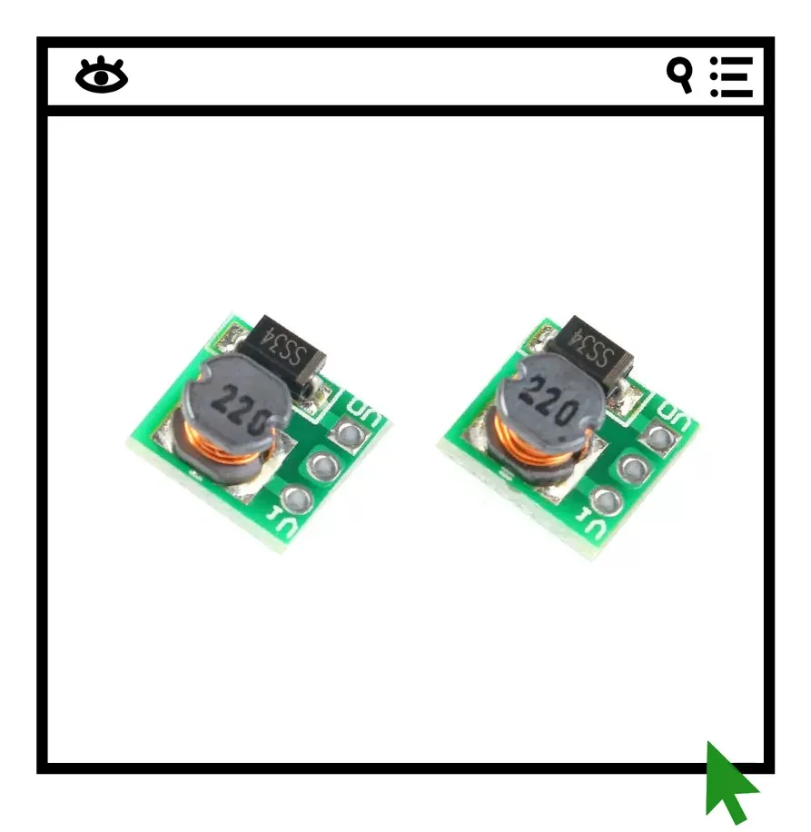 

5PCS 1.5V 1.8V 2.5V 3V to 3.3V DC-DC boost conversion power module