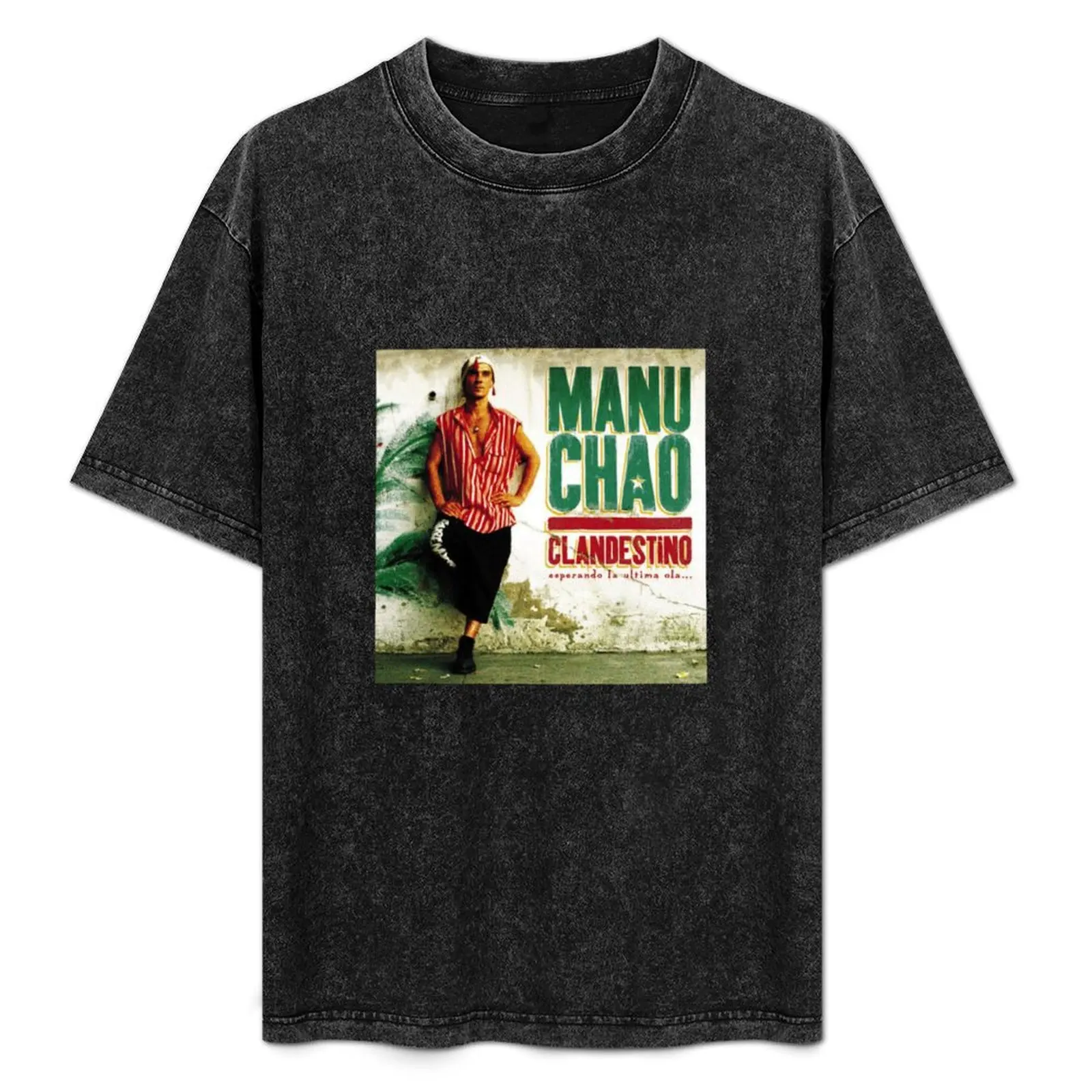 Camiseta Manu Chao, Clandestino, Camiseta Casual Anti-Pilling