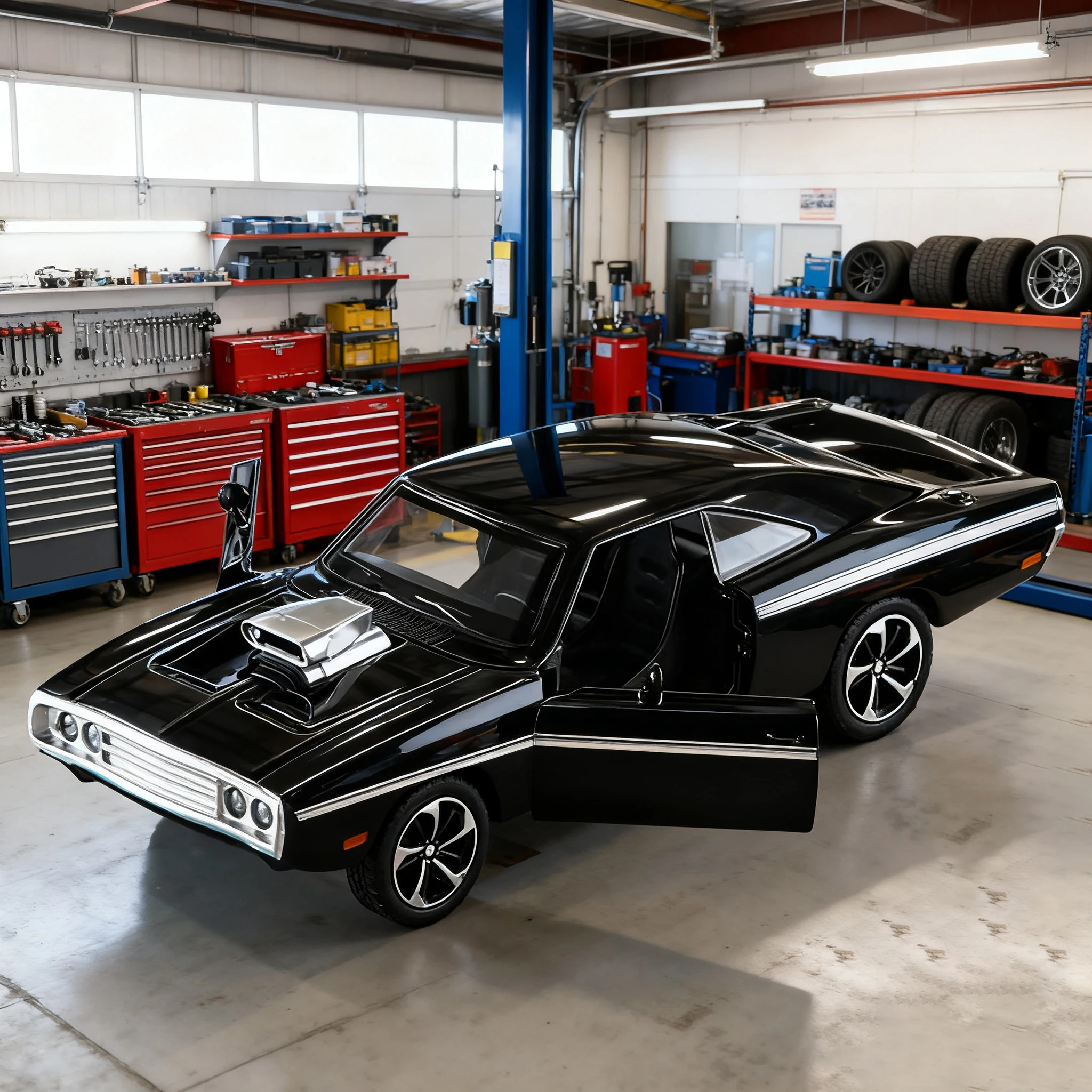 

1:32 Charger 1970 Alloy Model Car Toy Diecasts Casting Sound and Light Car Toys For Children Vehicle