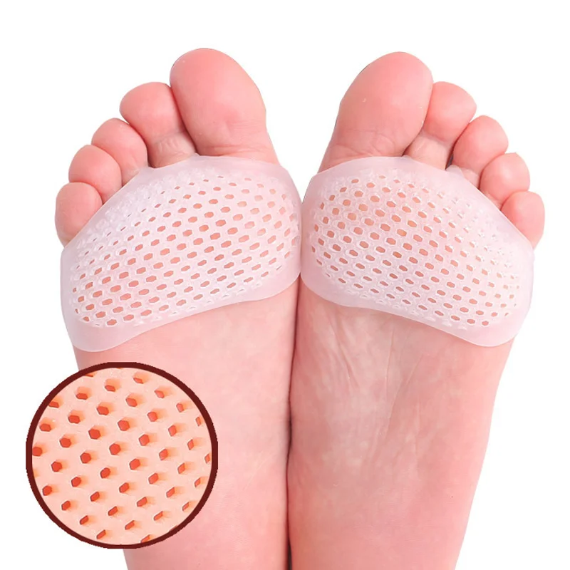 Plantillas de Gel de silicona, separador de dedos del pie, Protector ortopédico de pulgar Valgus, ajustador de juanete, Protector de Hallux, cojín para el cuidado de los pies, 2 uds.