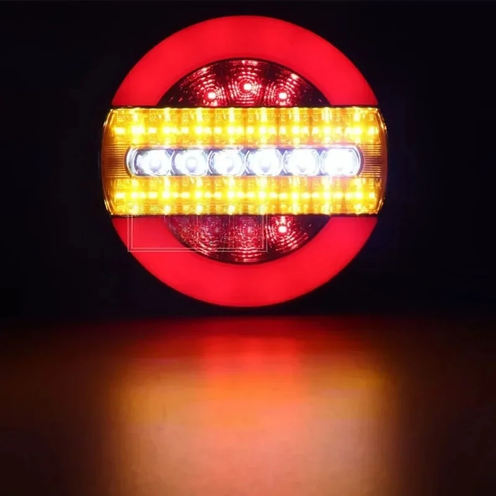 1/2/4 Uds 12V 24V LED remolque camión luz trasera luz trasera luces de freno inverso coche barco