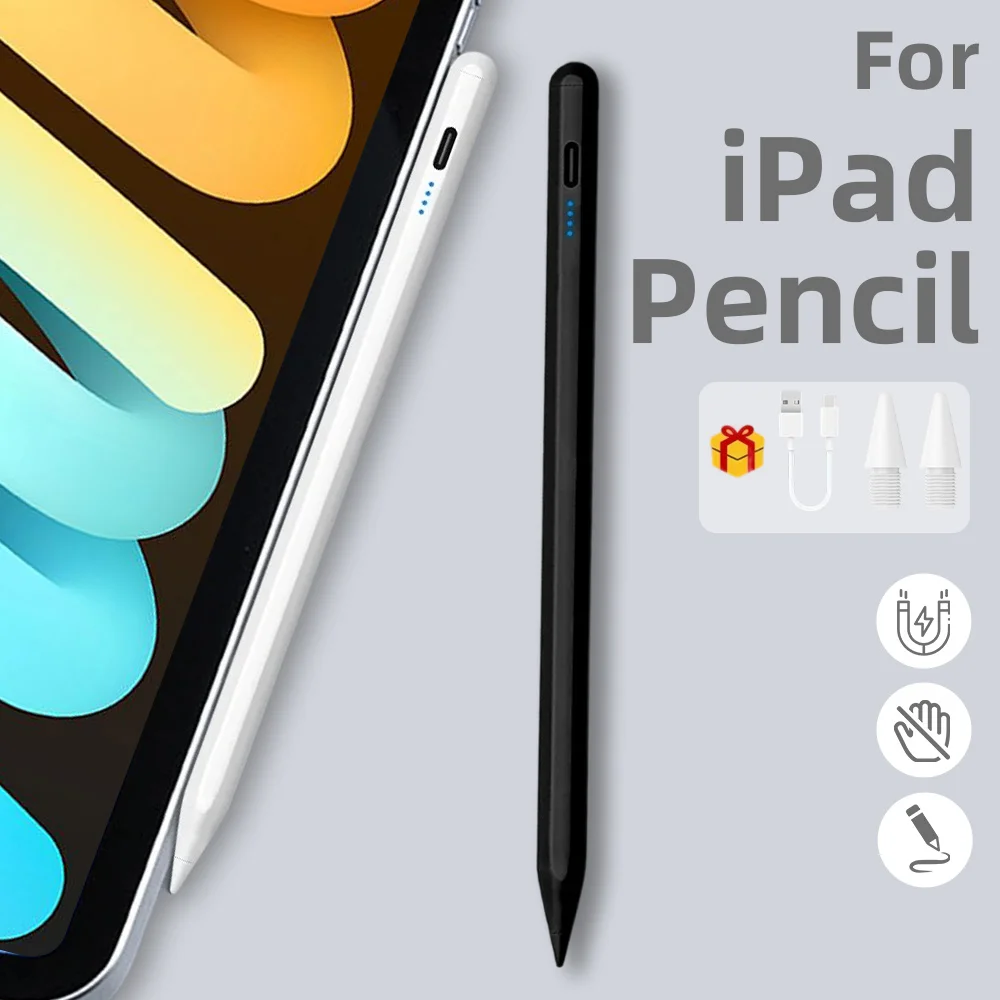 Tablet Pencil Stylus Pen Touch Pen for Apple iPad 2025 A16 Pro 11 12.9 Air 4 5 Mini 6 7Gen 9 10 Gen Compatible with iPad Series