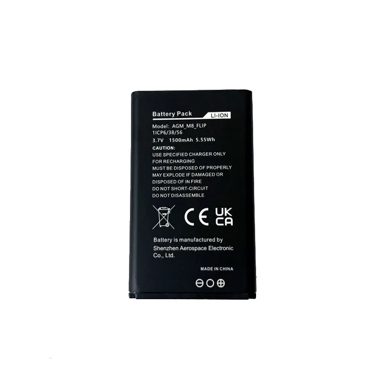 Mobile Phone Battery for AGM M8 Flip,1500mAh New Back up Batteries Replacement For AGM M8 FLIP Original CellPhone li-ion Battery