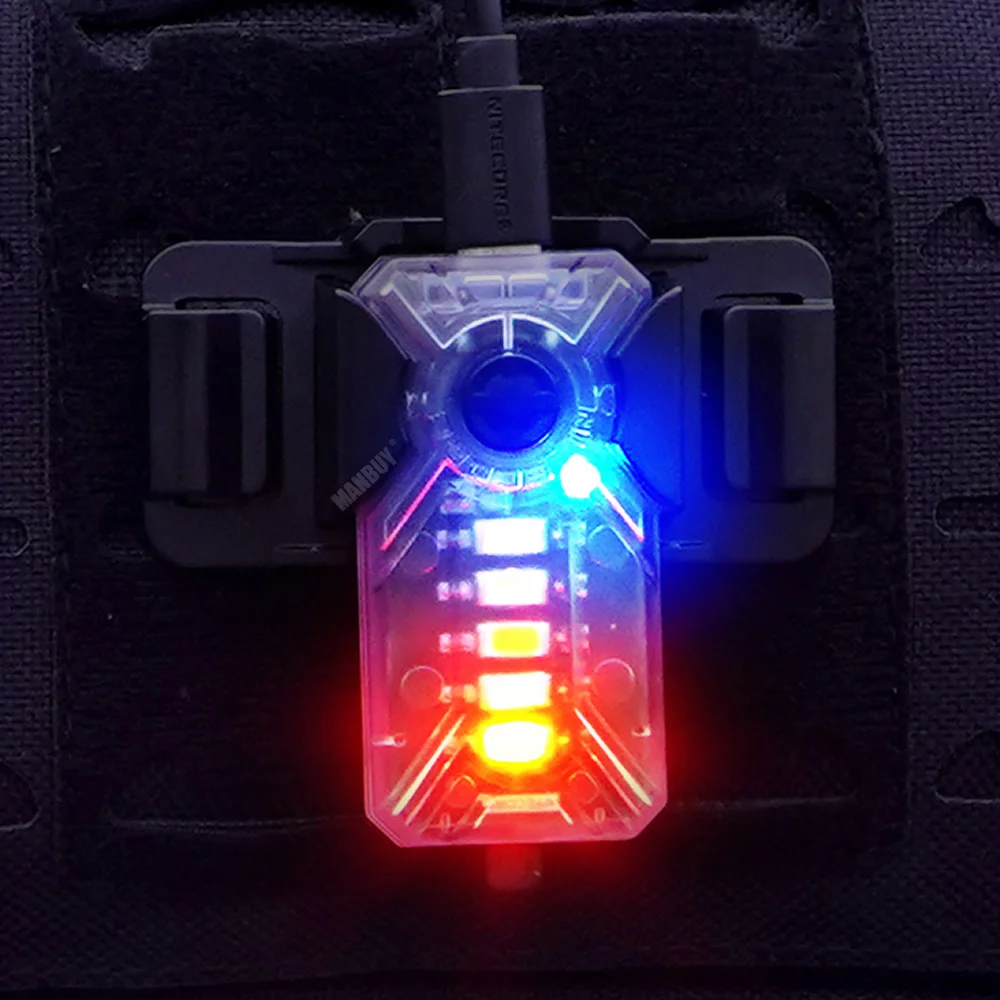 Nitecore NU07 LE Signal Lamp Headlamp build in USB-C Rechargeable Battery 5color Specifically Operator Police Emergency Response