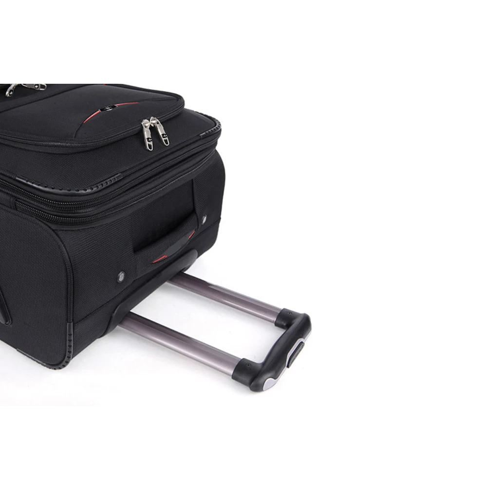 Valise de Voyage à Roulettes avec Spinner pour Homme et Femme, Sac d'Embarquement à Compartiments Multiples, Oxford Grill, 20 Amarans, Capacité de 50 Litres