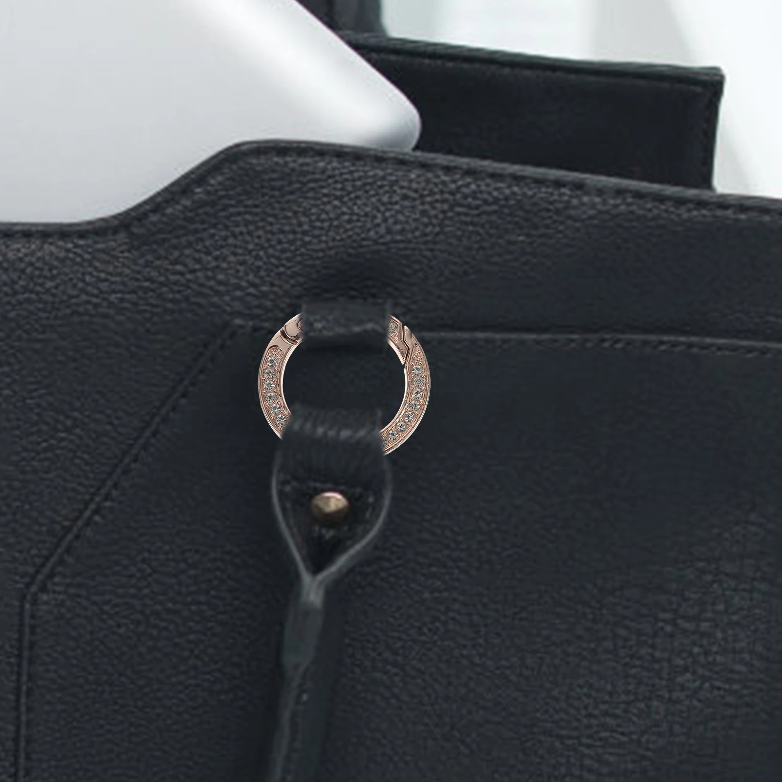

10pcs Keychain Rings Metal Ring Metal Ring Reusable Buckle Reusable Lightweight Purse Connecting Buckle Durable Alloy