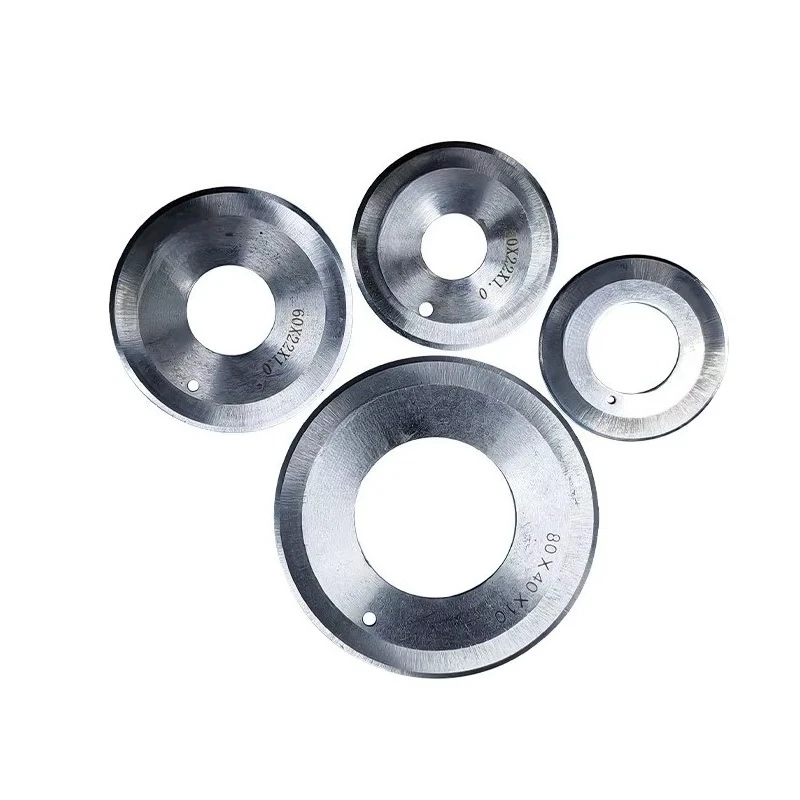 5Pcs Leather Cutting Machine Blade Slitting Machine Round Knife Double-edged Blade 45*22*1mm 22 Hole