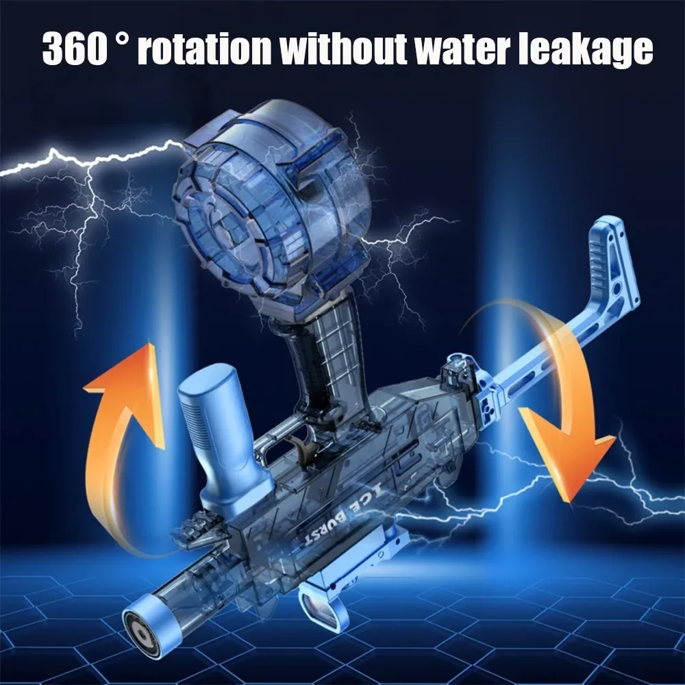 Pistolet à eau électrique continu automatique à grande vitesse, pistolets à gicler automatiques, jouets d'extérieur d'été pour enfants et adultes