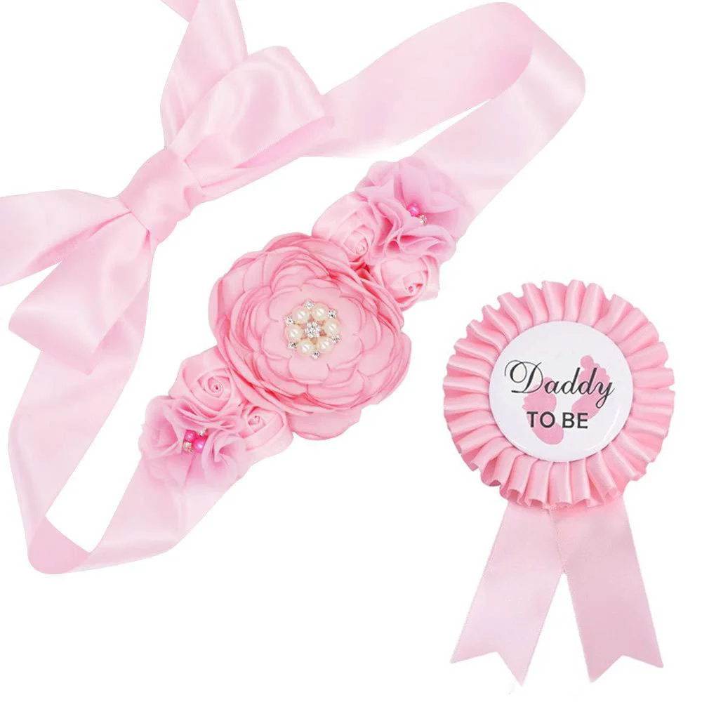 faixa-para-futura-mamae-pin-para-futuro-papai-conjunto-de-decoracao-para-cha-de-bebe-artigos-para-festa-de-revelacao-de-genero
