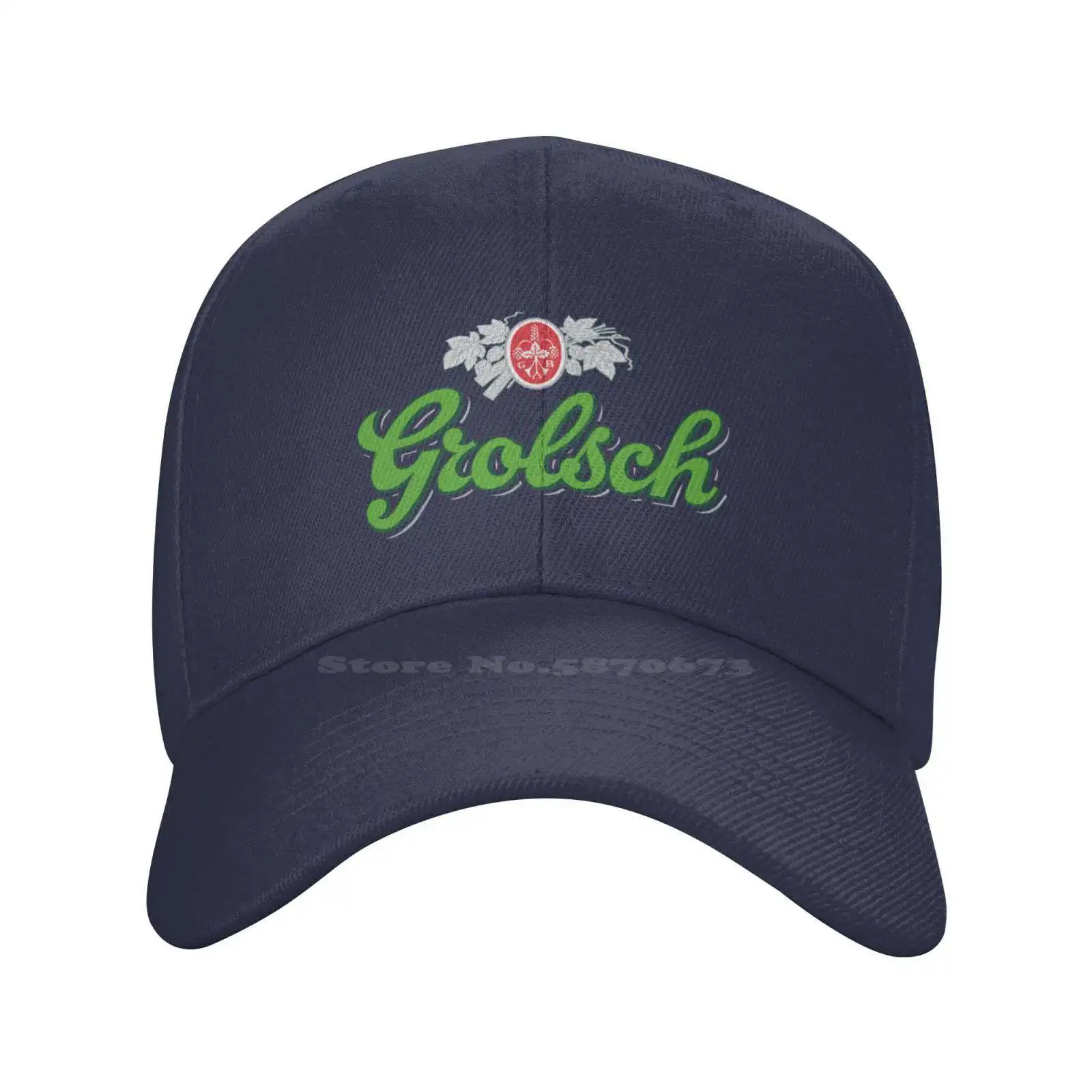 

Grolsch Logo Print Graphic Casual Denim cap Knitted hat Baseball cap