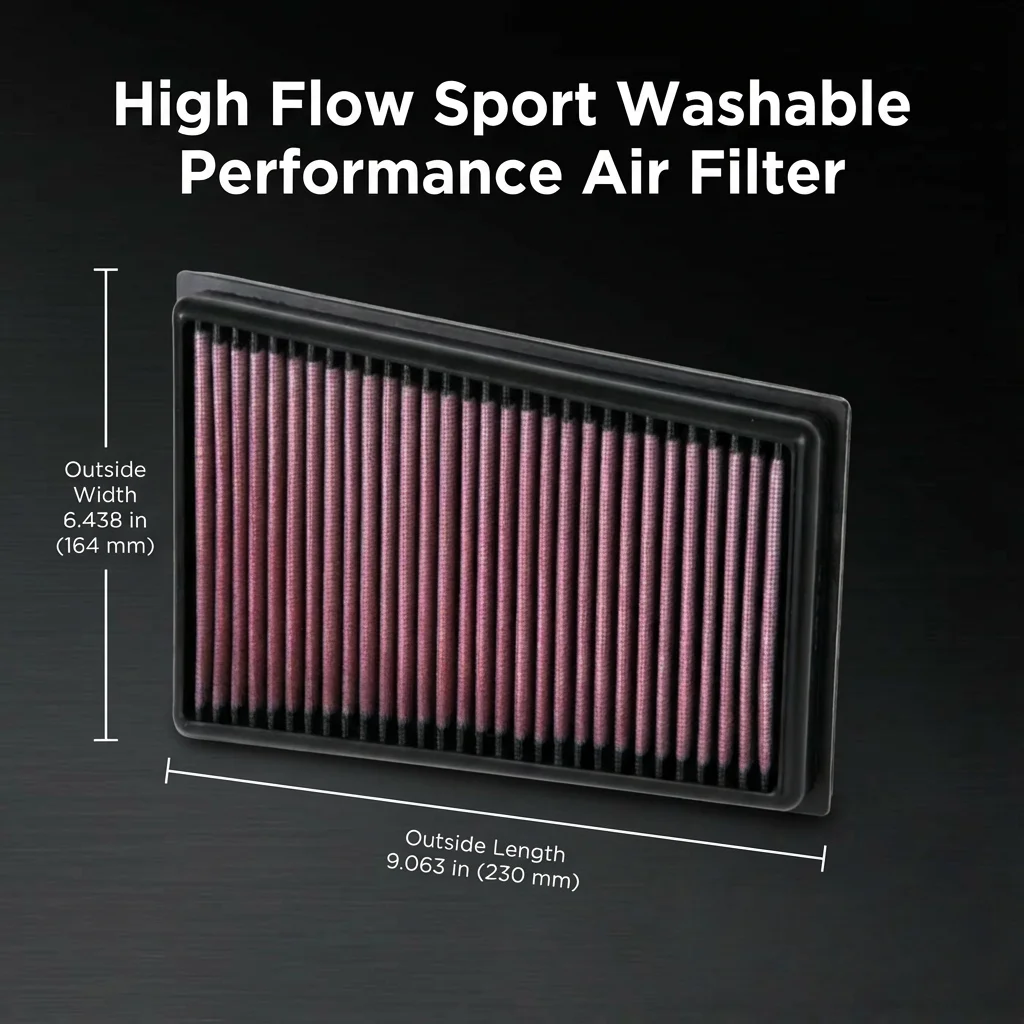 for Renault Koleos HY 2.0 Nissan X-Trail T30 T31 2.0 Qashqai Dualis J10 1.6 2.0 2007-2015 High Flow Sport Washable Air Filter