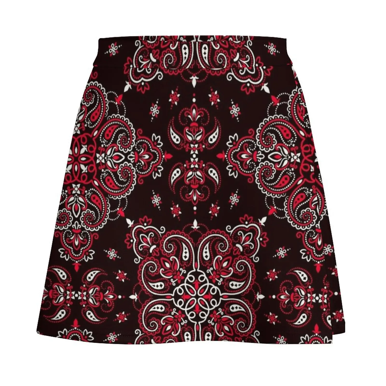 Bandana style print Mini Skirt Clothing women's clothing trend 2024 women's summer dress 2024 women's clothing korea stylish