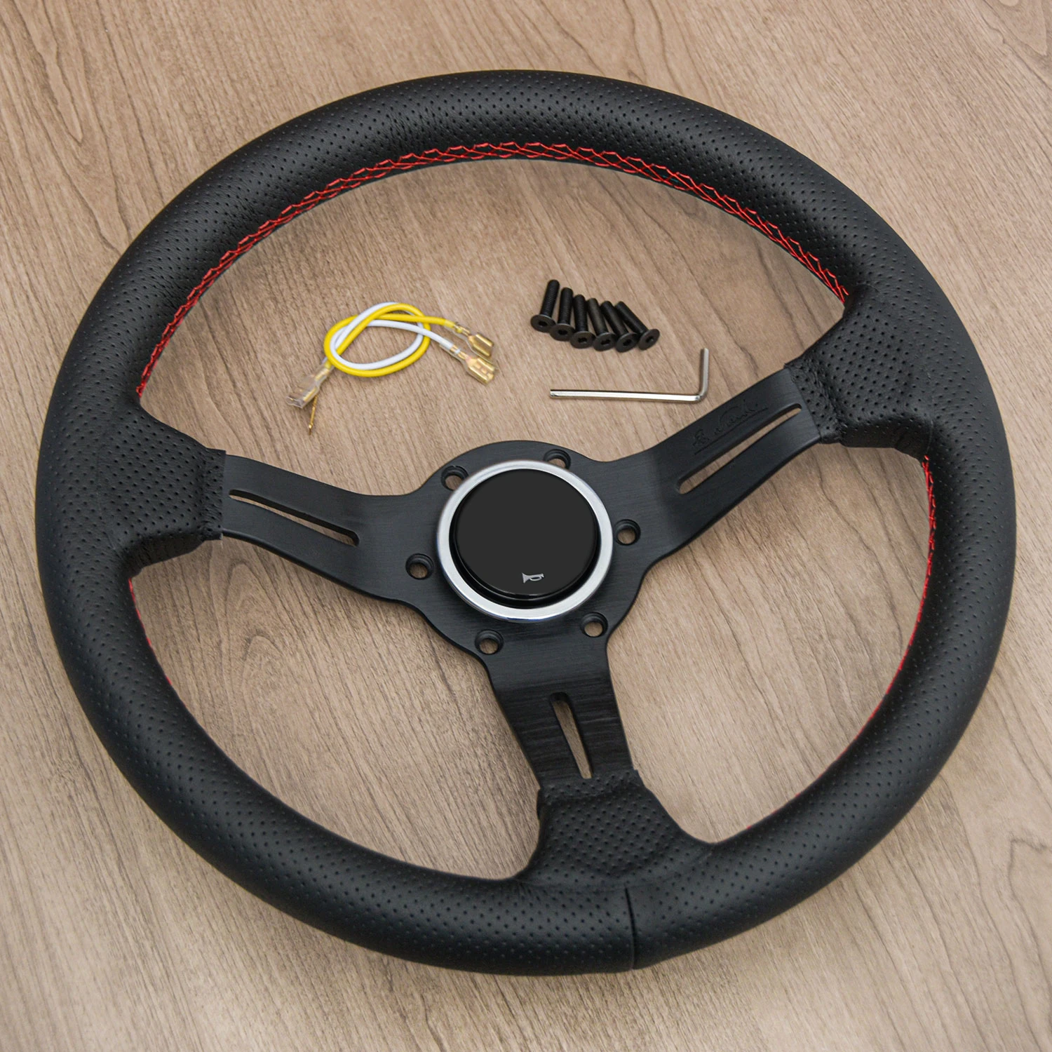 14 بوصة عجلات القيادة الرياضية للسباق العالمي عجلة القيادة الرياضية الانجراف الذرة العميقة PC-ST18