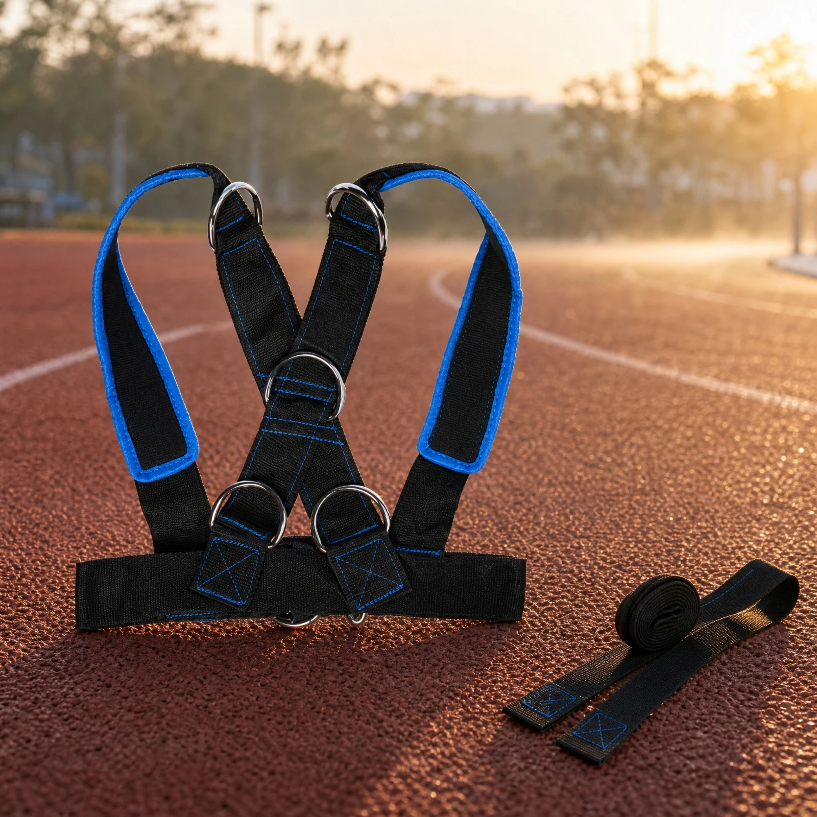Resistance Training Harness Vest Sturdy Harness Vest with Resistance Strap Comfortable Wide Shoulder Straps for Athletes