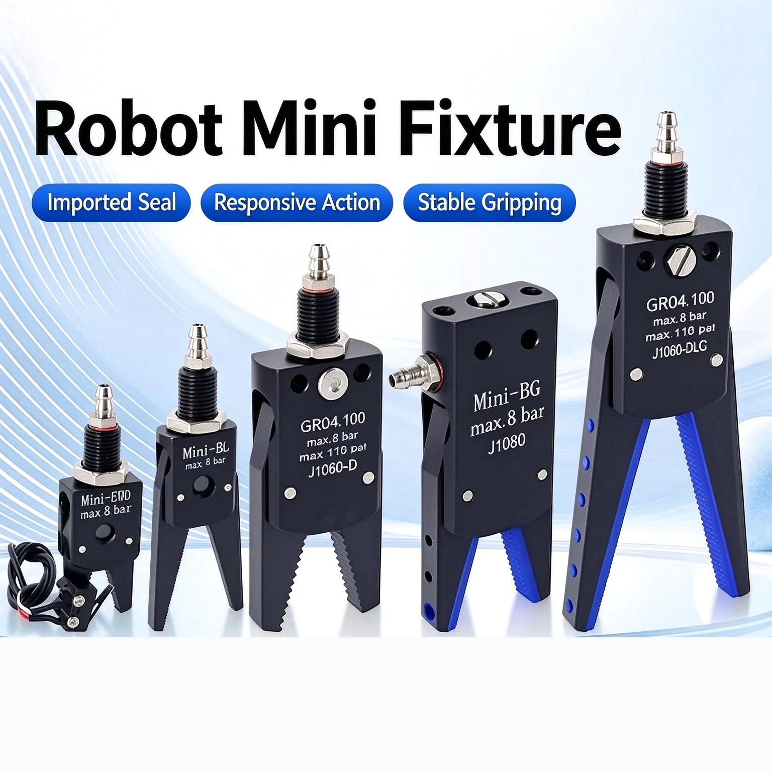 STAR Type Mini Gripper Manipulator Fixture Magnetic Induction Antiskid Cover Injection Molding Manipulator Accessories