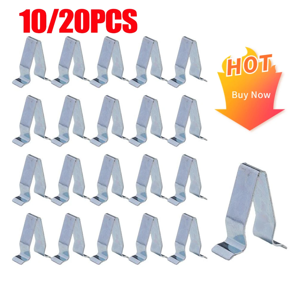 10/20pcs Car Door Strip Lining Metal Fastener Clips For VW Seat For Audi A4 A6 Golf 6 Car Trunk Tailgate Retainer Car Clips