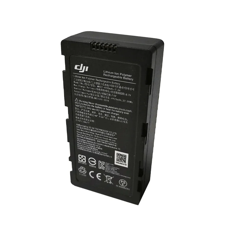 Original WB37 Battery for DJI Phantom 4 RTK MG-1P M210 M600 FPV T16 T20 T25P T30 T40 T50 T60 T70 T100 Remote Control Battery
