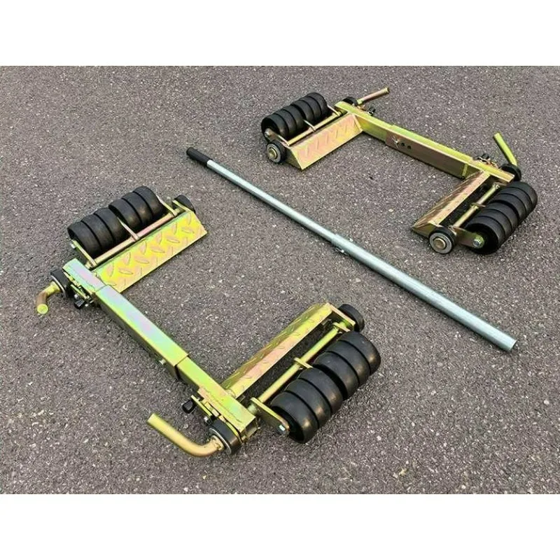 12 Wheel Rescue Trailer Trolley Anti-skid Pattern Plate Car Porter Tool for Auto Repair Lever Positioning