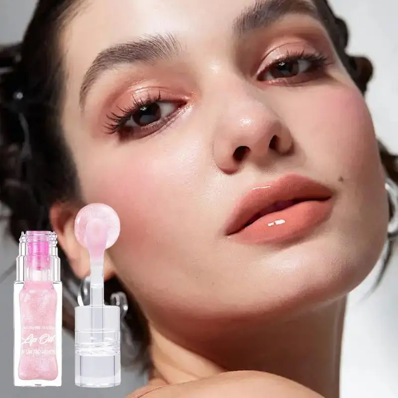 Nieuwe Heldere Hydraterende Lip Olie Plumping Lipgloss Make-Up Sexy Mollige Lip Glow Olie Getinte Lip Voller 6.5Ml 1 Stuk