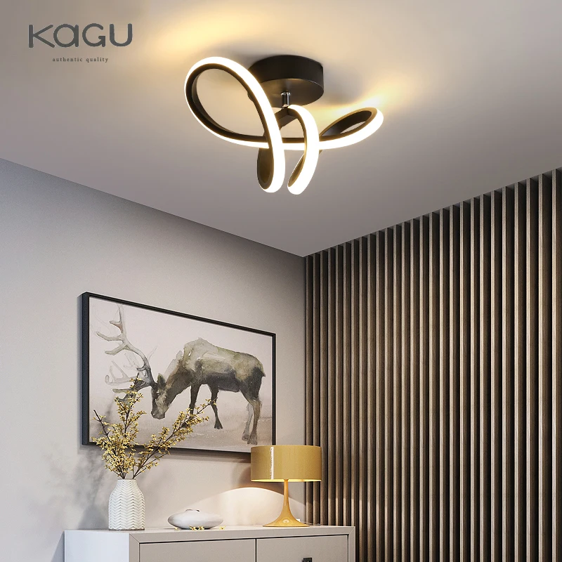 KAGU 모던 통로 LED 천장 램프, 계단 입구 복도 발코니 실내 조명, 미니멀리스트 스타일 조명, 주방 비품