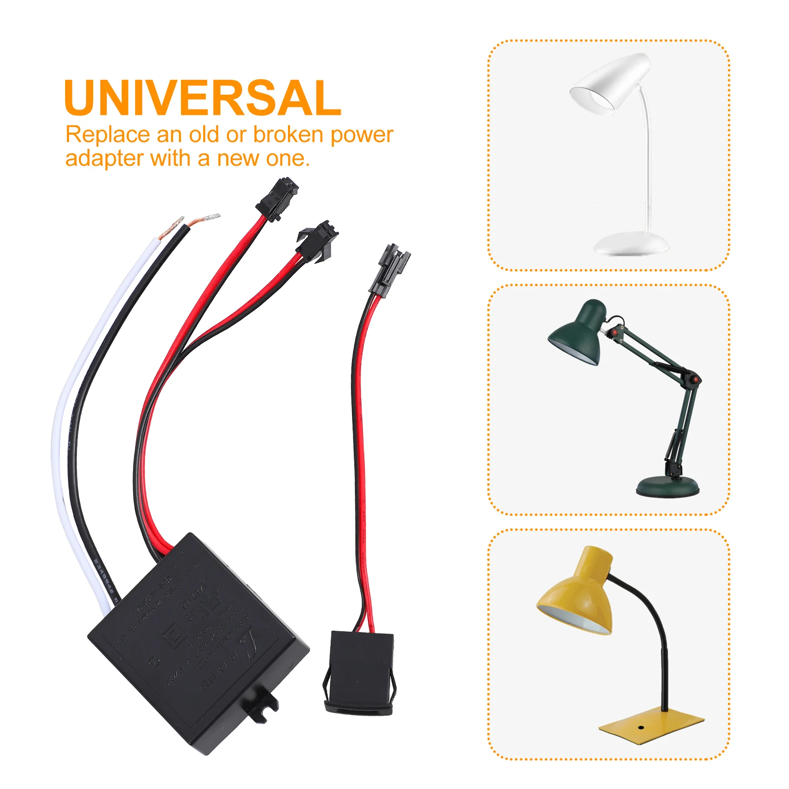 

1 set USB Adapter Power for Desk Lamp Black Table Home Office Use Pull Chain Switch Compatible Ceiling Fans High Quality