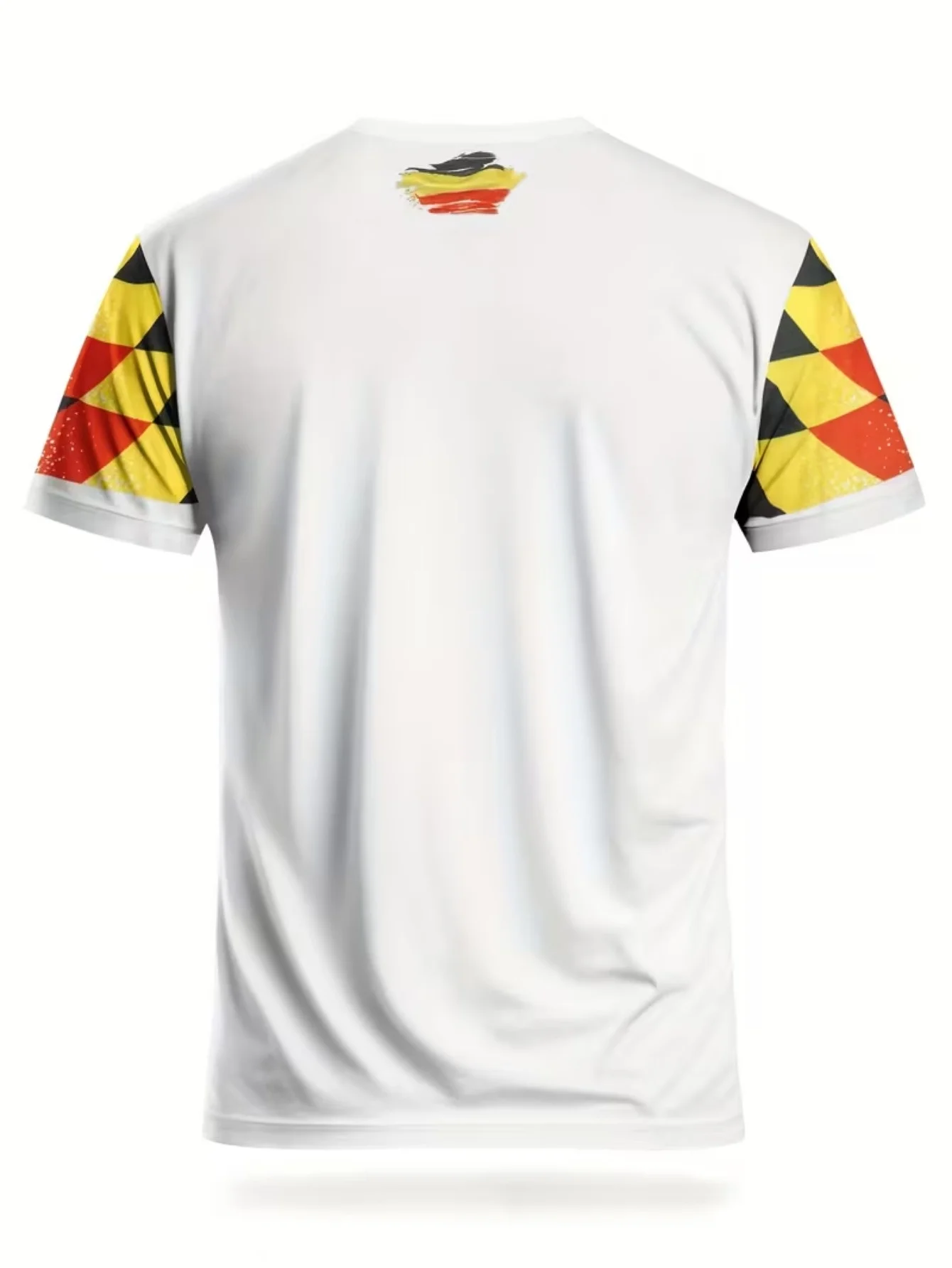Men Slim Fit Germany National Team Football Jersey Breathable Lightweight Sports T-shirt Training Match Fitness Short Sleeve Top